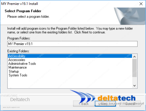 folder program myob