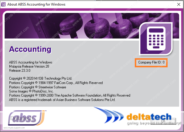 Cara menyemak ID fail ABSS (MYOB) anda