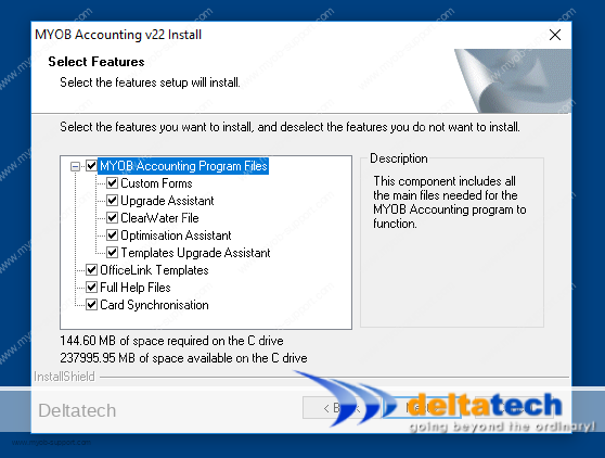 opsi instalasi kustom myob