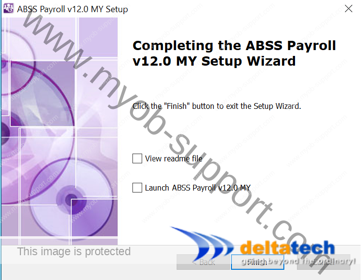 abss payroll installation complete