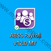 ikon aplikasi abss payroll pada desktop